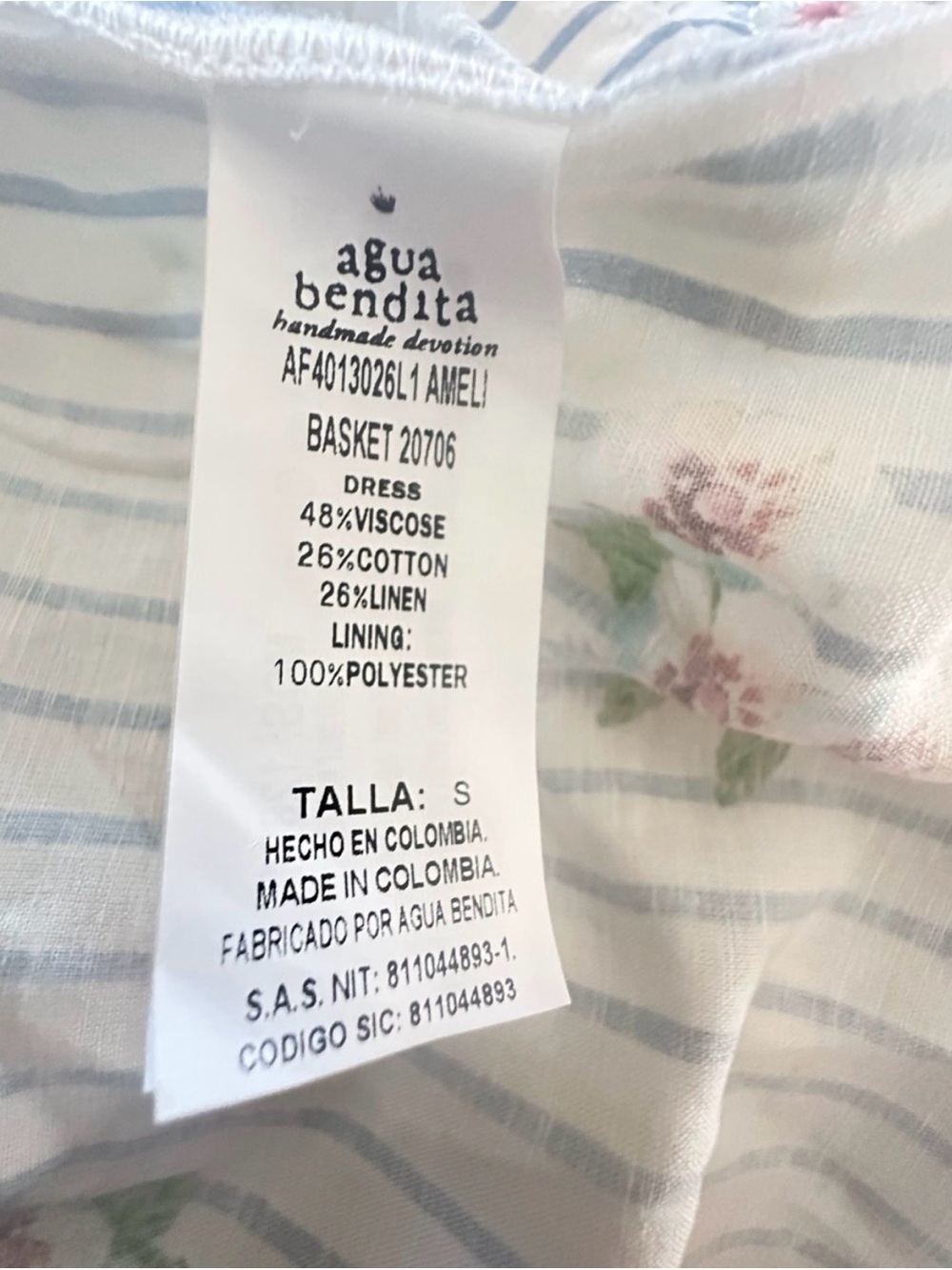 Agua Bendita Ameli Maxi Dress NWT Size S - Picture 3 of 4